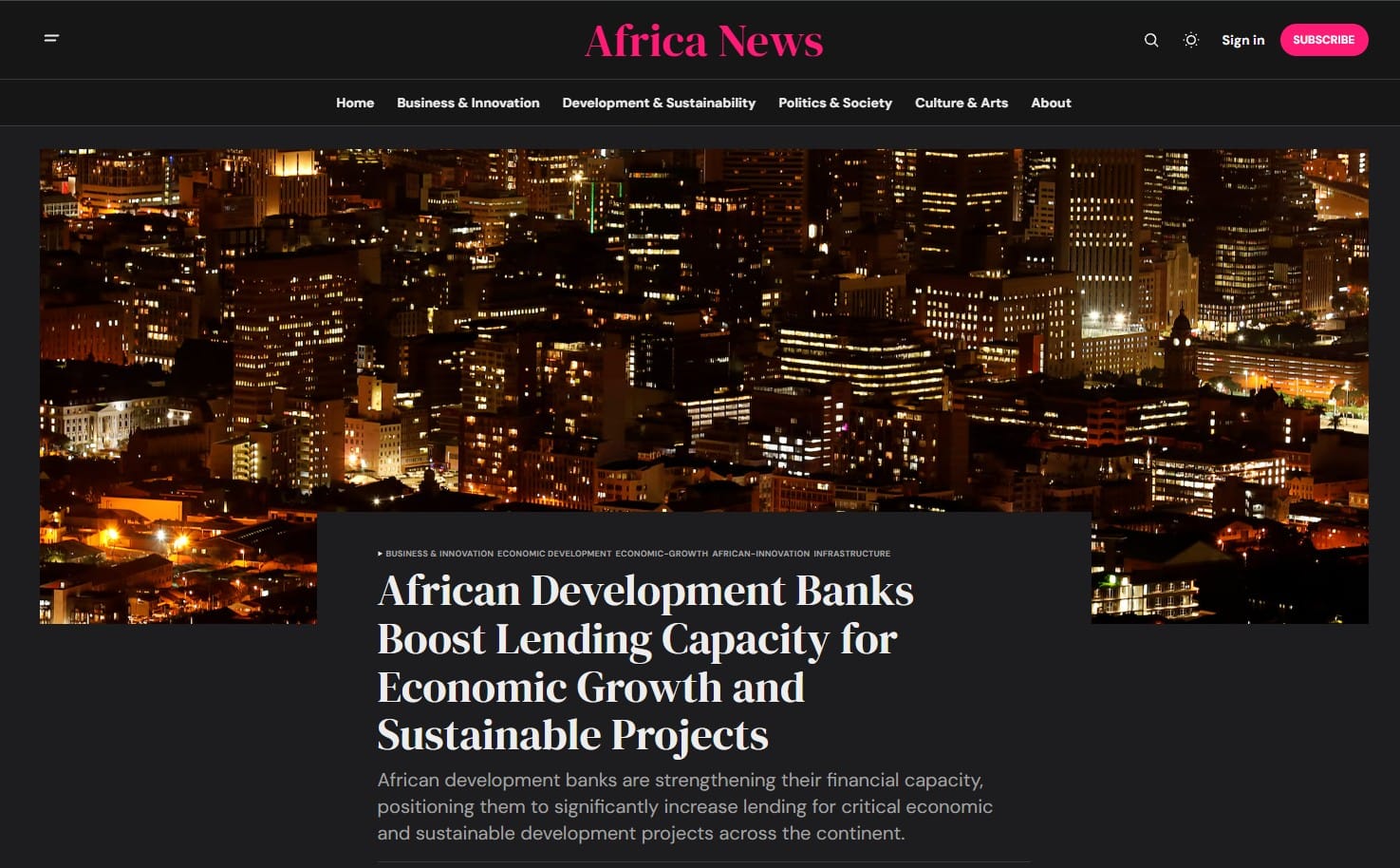 About Africa.news